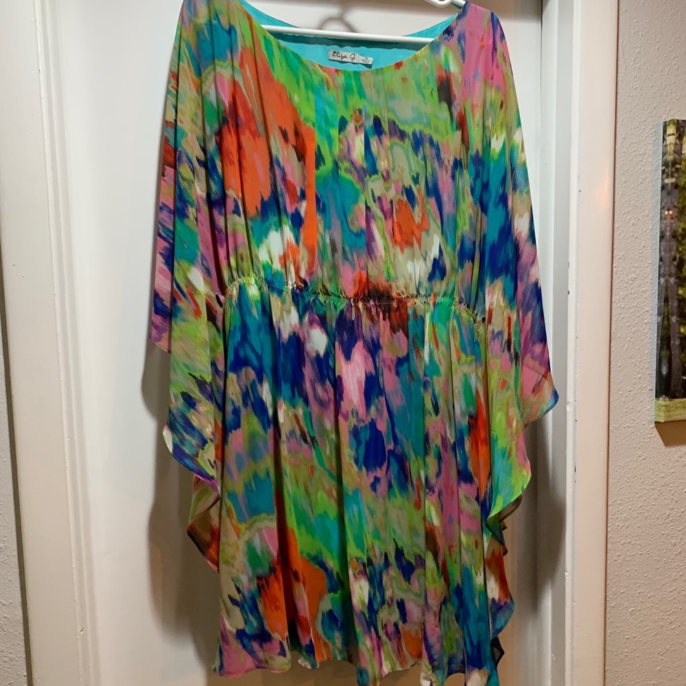 Eliza J Semi-Formal Tie-dye Dress